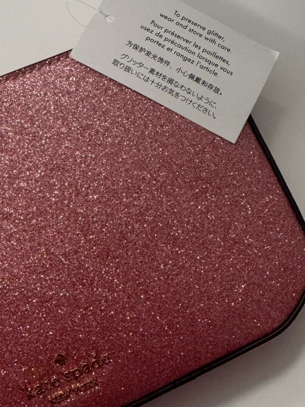 Kate Spade Glimmer Glitter Pochette (KE453) Pochette - Mitten Pink - Picture 13 of 14